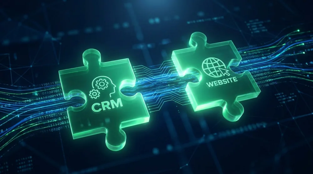 Fluxograma técnico de integração entre Google Ads, Server-Side GTM e CRM para negócios B2B.